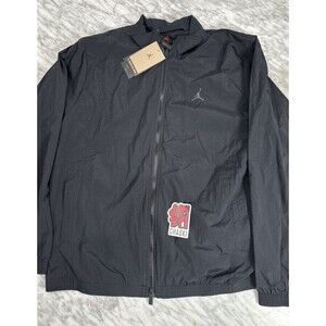 Nike Air Jordan Nylon Windbreaker Jacket Men’s Medium Black FV7299-010 NEW